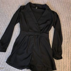Black Blazer Romper